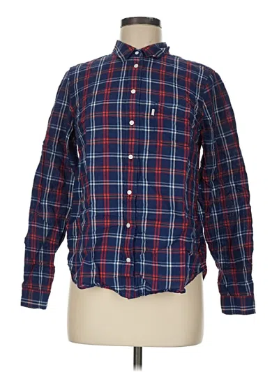 Pre-owned Levi's Long Sleeve Button Down Shirt In Blue