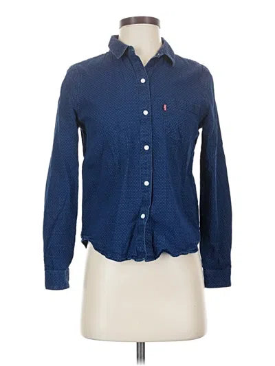 Pre-owned Levi's Long Sleeve Button Down Shirt In Blue