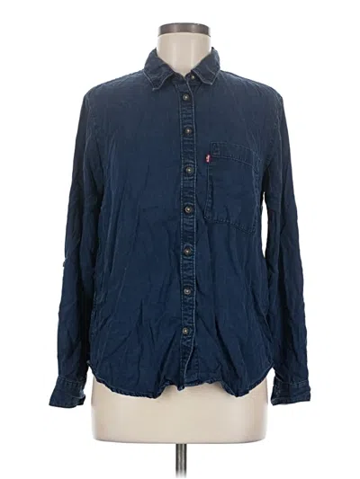 Pre-owned Levi's Long Sleeve Button Down Shirt In Blue