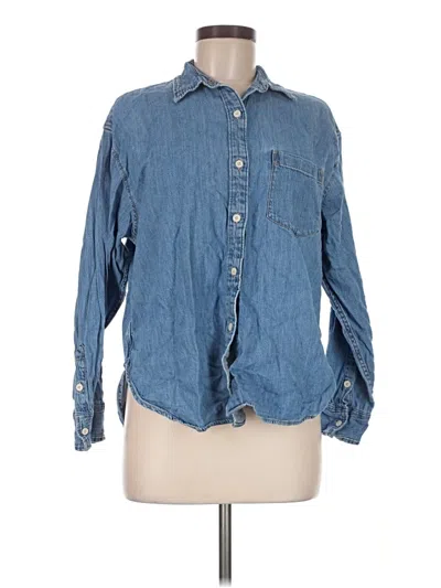 Pre-owned Levi's Long Sleeve Button Down Shirt In Blue