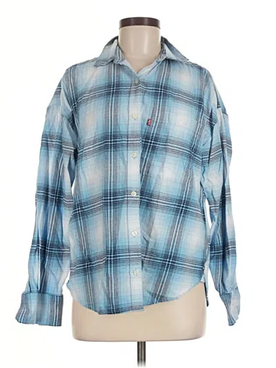 Pre-owned Levi's Long Sleeve Button Down Shirt In Blue