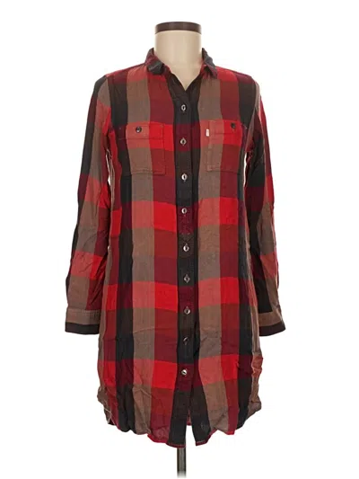 Pre-owned Levi's Long Sleeve Button Down Shirt In Brown