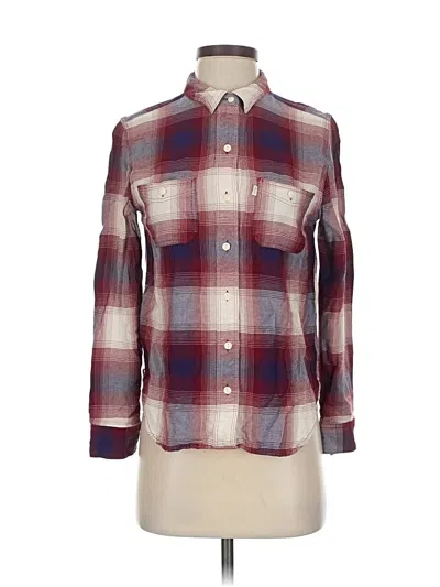 Pre-owned Levi's Long Sleeve Button Down Shirt In Burgundy