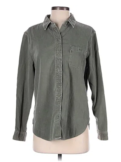 Pre-owned Levi's Long Sleeve Button Down Shirt In Gray