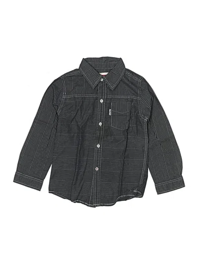 Pre-owned Levi's Kids'  Long Sleeve Button Down Shirt In Gray