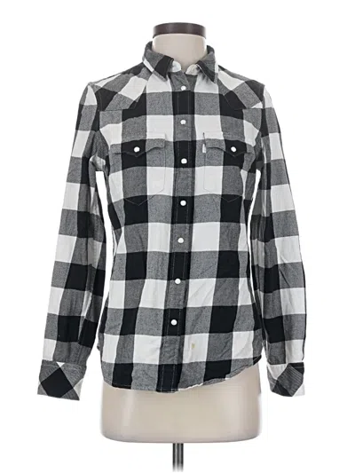Pre-owned Levi's Long Sleeve Button Down Shirt In Gray