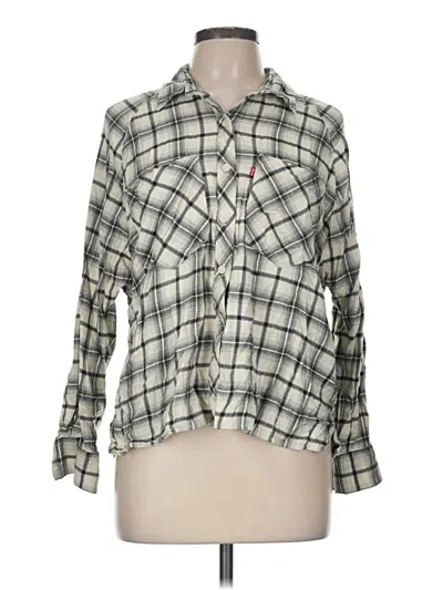 Pre-owned Levi's Long Sleeve Button Down Shirt In Gray