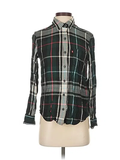 Pre-owned Levi's Long Sleeve Button Down Shirt In Green