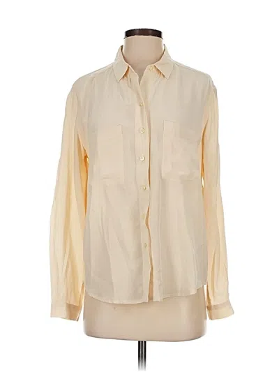 Pre-owned Levi's Long Sleeve Button Down Shirt In Ivory