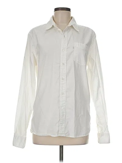 Pre-owned Levi's Long Sleeve Button Down Shirt In Ivory