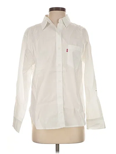 Pre-owned Levi's Long Sleeve Button Down Shirt In Ivory