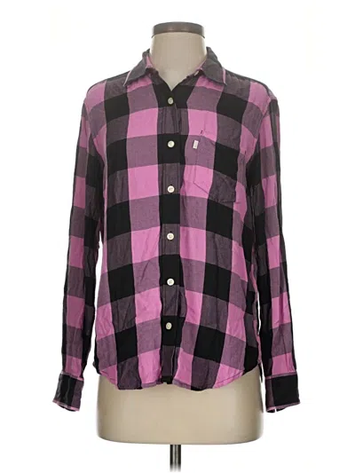 Pre-owned Levi's Long Sleeve Button Down Shirt In Pink