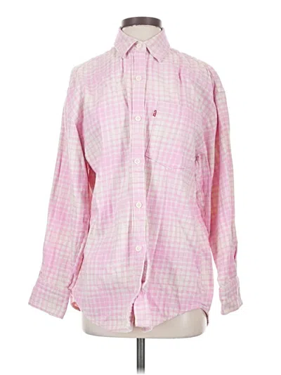 Pre-owned Levi's Long Sleeve Button Down Shirt In Pink