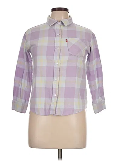 Pre-owned Levi's Long Sleeve Button Down Shirt In Purple