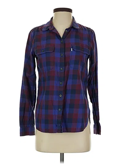Pre-owned Levi's Long Sleeve Button Down Shirt In Purple