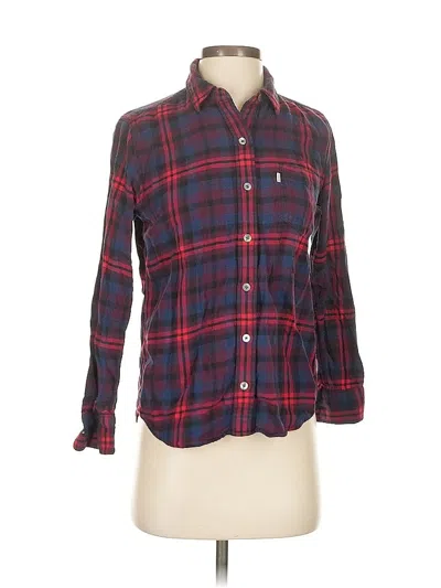 Pre-owned Levi's Long Sleeve Button Down Shirt In Red