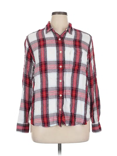Pre-owned Levi's Long Sleeve Button Down Shirt In Red