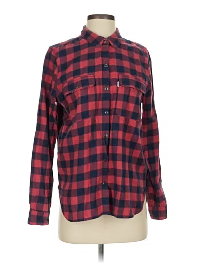 Pre-owned Levi's Long Sleeve Button Down Shirt In Red
