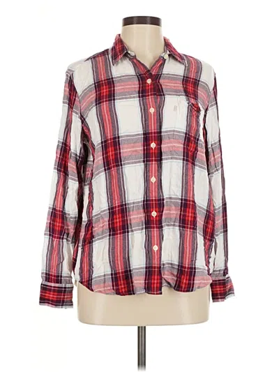 Pre-owned Levi's Long Sleeve Button Down Shirt In Red