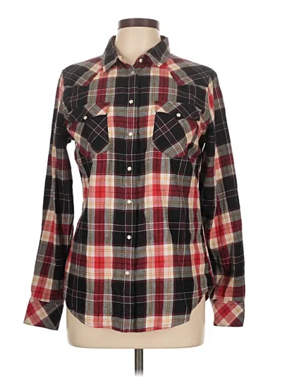 Pre-owned Levi's Long Sleeve Button Down Shirt In Red