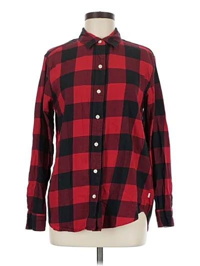 Pre-owned Levi's Long Sleeve Button Down Shirt In Red
