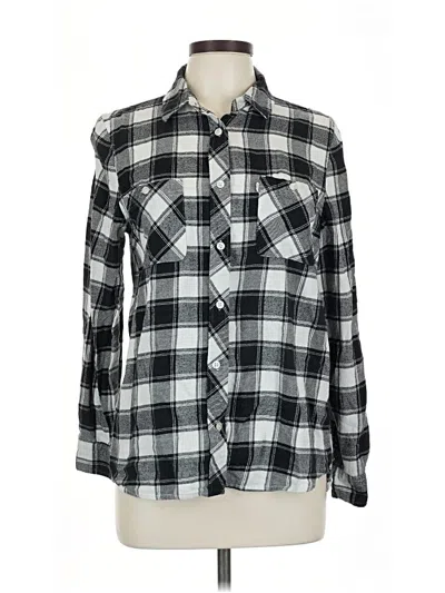 Pre-owned Levi's Long Sleeve Button Down Shirt In Silver