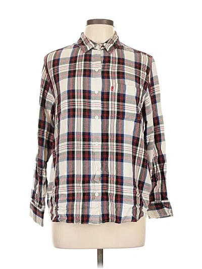 Pre-owned Levi's Long Sleeve Button Down Shirt In White