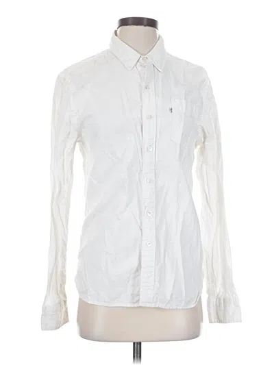 Pre-owned Levi's Long Sleeve Button Down Shirt In White