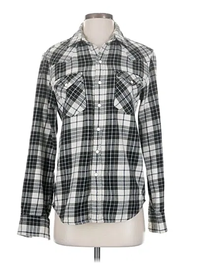 Pre-owned Levi's Long Sleeve Henley Shirt In Silver