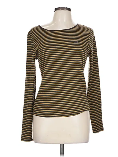 Pre-owned Levi's Long Sleeve T-shirt In Brown