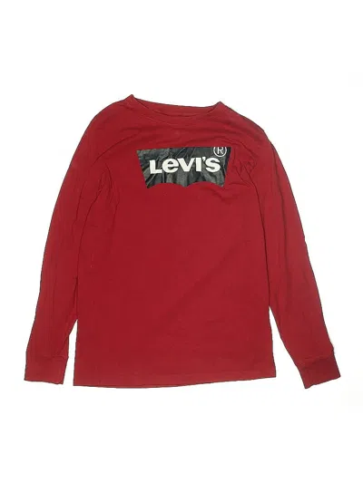 Pre-owned Levi's Kids'  Long Sleeve T-shirt In Red