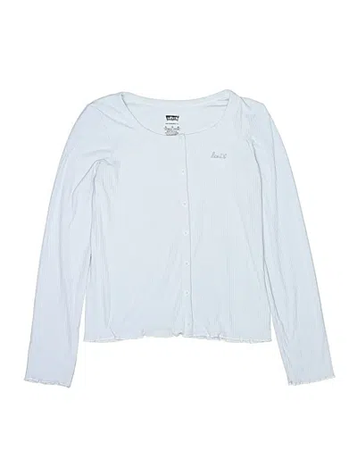 Pre-owned Levi's Kids'  Long Sleeve Top Blue Sweetheart Neckline Tops