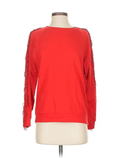 Pre-owned Levi's Long Sleeve Top Red Boatneck Tops