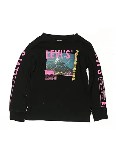 Pre-owned Levi's Kids'  Long Sleeve T-shirt In Black