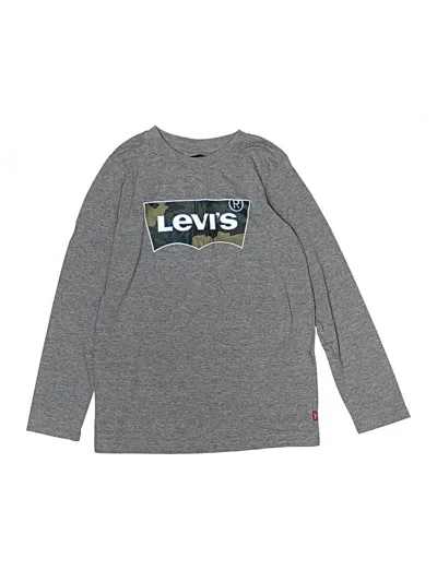 Pre-owned Levi's Kids'  Long Sleeve T-shirt In Gray