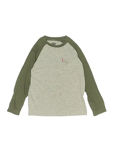 Pre-owned Levi's Kids'  Long Sleeve T-shirt In Green