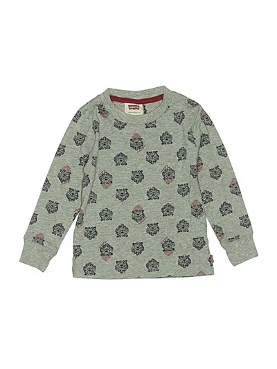 Pre-owned Levi's Kids'  Long Sleeve T-shirt In Green