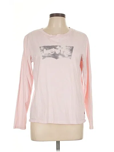 Pre-owned Levi's Long Sleeve T-shirt In Pink