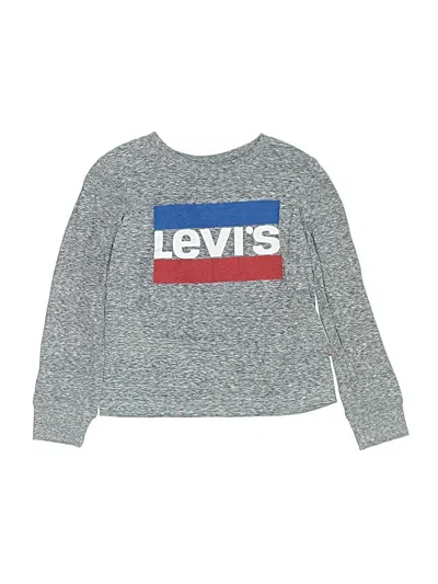 Pre-owned Levi's Kids'  Long Sleeve T-shirt In Silver
