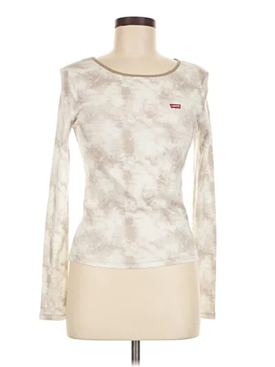 Pre-owned Levi's Long Sleeve T-shirt In White