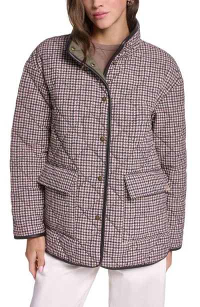 Levi's Longer Length Quilted Jacket In Brown