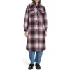 Levi's Longline Shacket In Purple