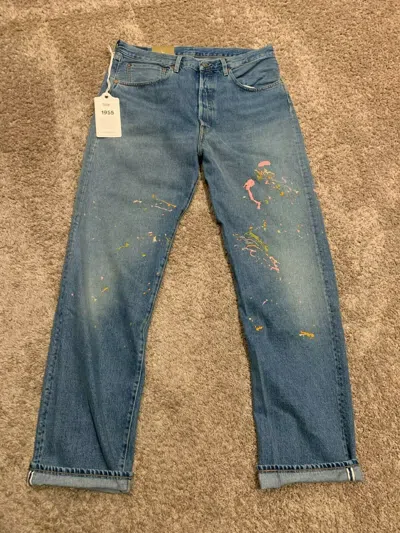 Pre-owned Levi's Lvc 1955 501 Xx Selvedge Jeans Men's 34x34 Rt$345 0065 In Blue