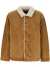 Levi's Suede Jacket With Shearling Collar Levis In Brown