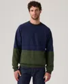 Levi's Levi' Men's Relaxed Fit Crewneck Long Sleeve Red Tab Logo Sweatshirt In Blue