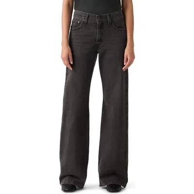 Levi's Middy Loose Bootcut Jeans In Black