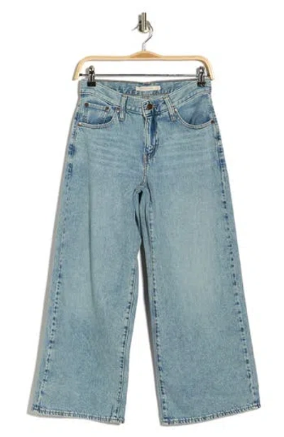 Levi's Middy Wide Leg Ankle Jeans In Blue