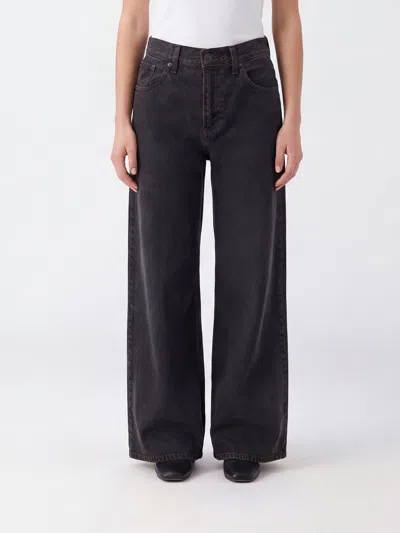 Levi's Mid-rise Flared Jeans In Cotton Denim With Five-pocket Design In Brown