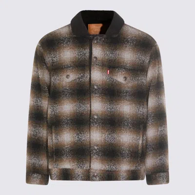 LEVI'S LEVI'S MULTICOLOR BROWN COTTON CASUAL JACKET