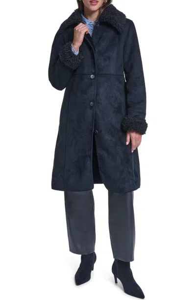 Levi's Penny Lane Faux Shearling Coat In Blue